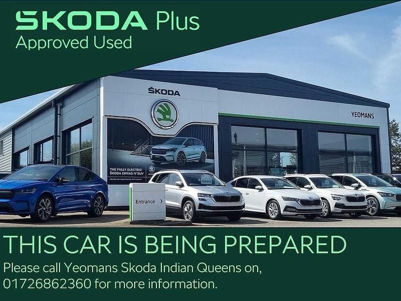 Race blue metallic Used 2024 Skoda Enyaq iV SUV | £26,500 (Fair price) - Image 1/3