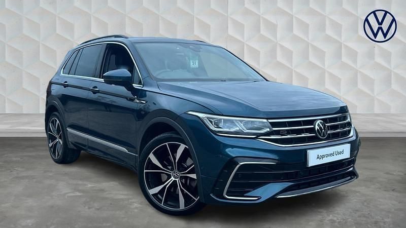 Blue Used 2021 VW Tiguan R-line SUV | £28,700 (Fair price) - Image 1/4
