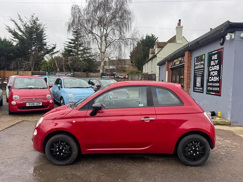 Used Fiat 500 Pop 69 HP (50 kW) 2009 Red Cabriolet