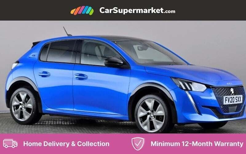 Blue Used 2020 Peugeot e-208 GT-line Hatchback | £11,697 (Good price) - Image 1/4