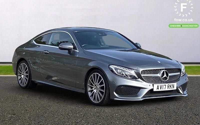 Grey Used 2017 Mercedes C220 AMG Line Premium Coupe | £17,599 (Fair price) - Image 1/4