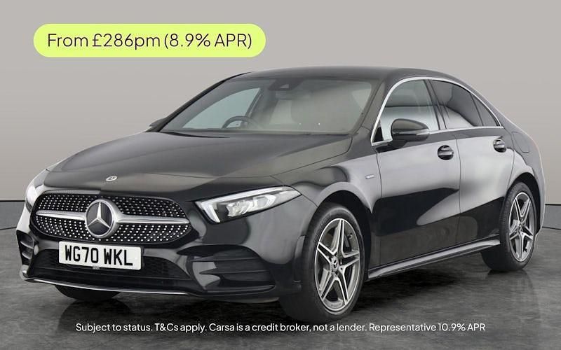 Black Used 2020 Mercedes A250 AMG line Sedan | £18,382 (Fair price) - Image 1/2