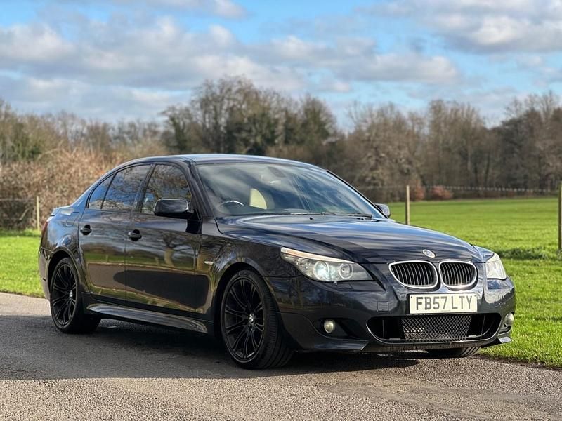 Black Used 2008 BMW 520 M Sport Sedan | £2,990 (Fair price) - Image 1/4