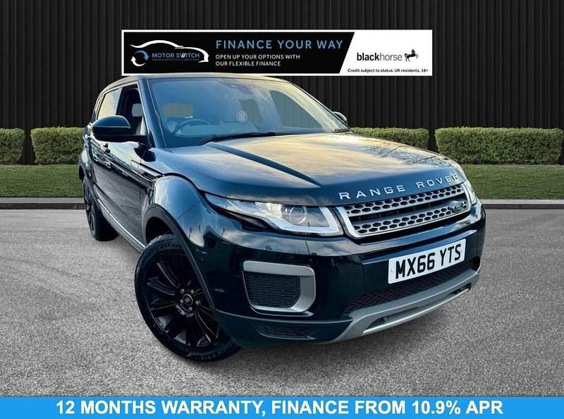 Black Used 2016 Land Rover Range Rover evoque SE Estate | £10,095 (Good price) - Image 1/3