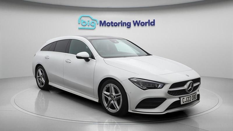 White Used 2022 Mercedes CLA180 Shooting Brake AMG line Estate | £21,359 (Fair price) - Image 1/4