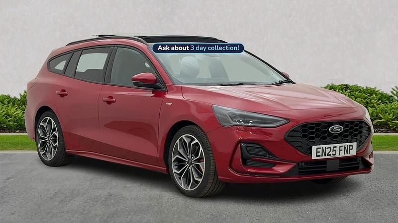 Red New 2025 Ford Focus ST-Line X Estate | £25,495 (Fair price) - Image 1/4