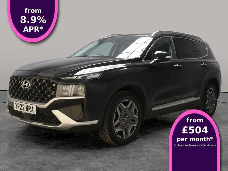 Black Used 2022 Hyundai Santa Fe Ultimate SUV | £32,660 (Fair price) - Image 1/3