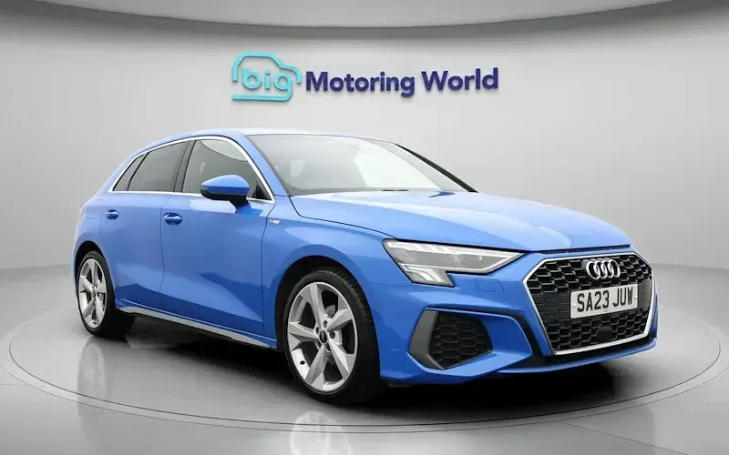 Used Audi A3 Sportback S-Line 110 HP (80 kW) 2023 Blue Hatchback