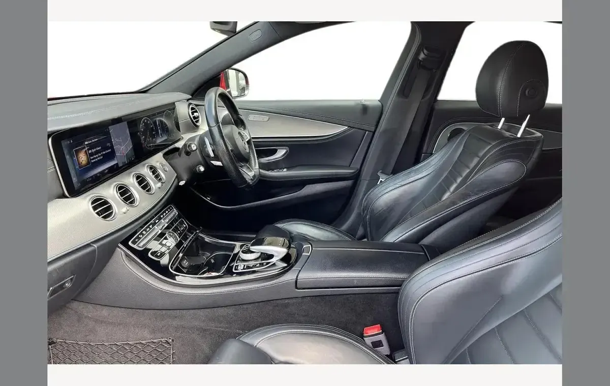 Used Mercedes E220 AMG line 194 HP (142 kW) 2017 Red Sedan