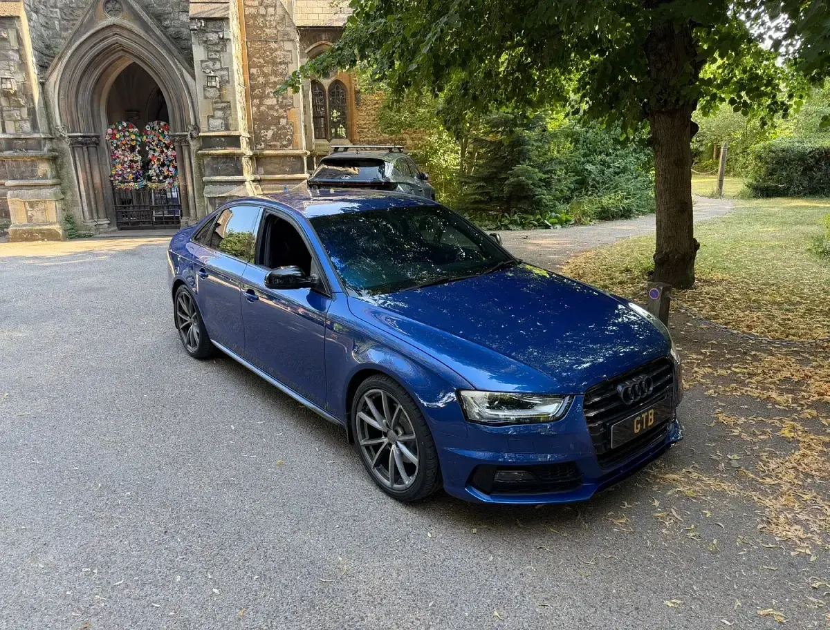 Used Audi A4 Black Edition 2015 Blue Sedan