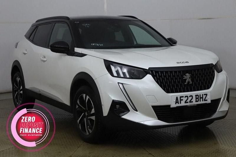 White Used 2022 Peugeot 2008 GT SUV | £11,990 (Good price) - Image 1/3