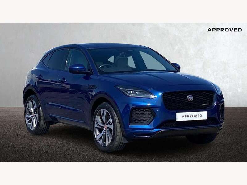 Bluefire blue Used 2022 Jaguar E-Pace R-Dynamic SUV | £30,195 (A bit pricey) - Image 1/4