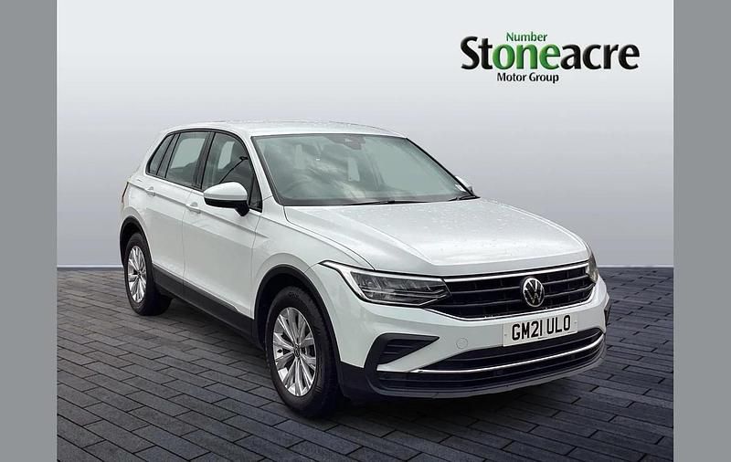 White Used 2021 VW Tiguan S SUV | £15,995 (Good price) - Image 1/4