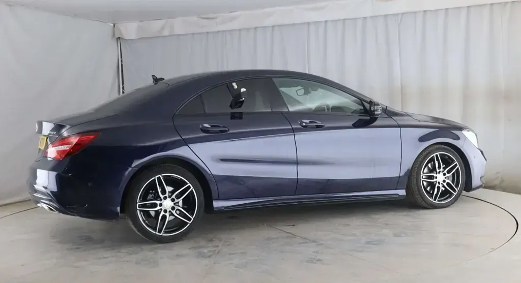 Used Mercedes CLA220 AMG line 2017 Blue Coupe