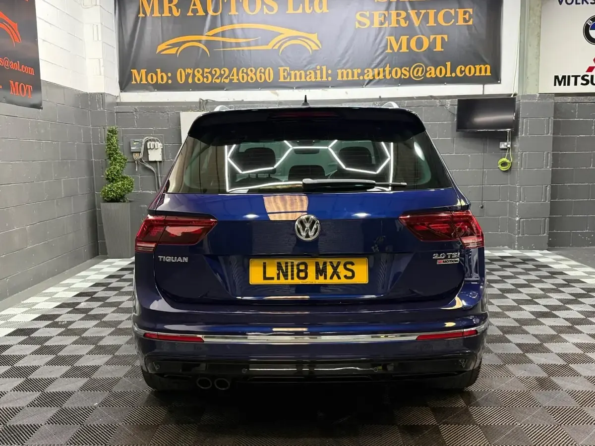 Used VW Tiguan R-line 180 HP (132 kW) 2018 Blue SUV