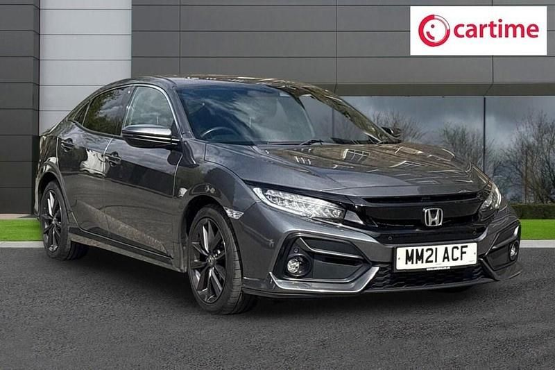 Begagnad Honda Civic SR 126 HK (92 kW) 2021 Grå Halvkombi