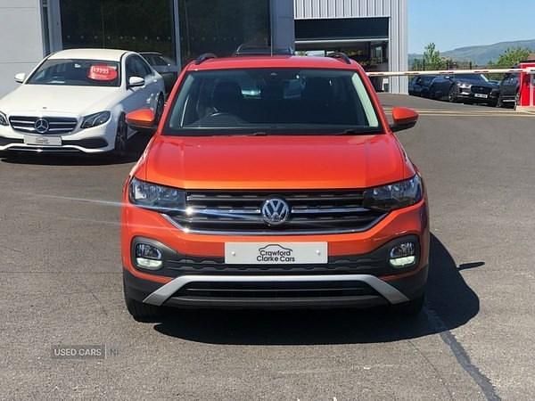 Used VW T-Cross SE 95 HP (69 kW) 2019 Orange SUV