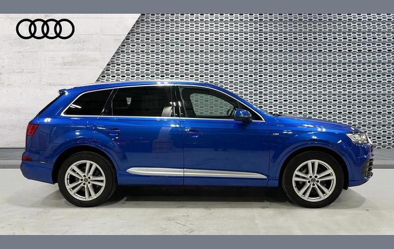 Used Audi Q7 S-Line 218 HP (160 kW) 2017 Blue SUV