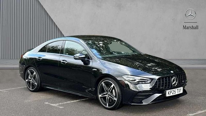 Black Used 2025 Mercedes CLA35 AMG Premium Coupe | £39,780 - Image 1/4