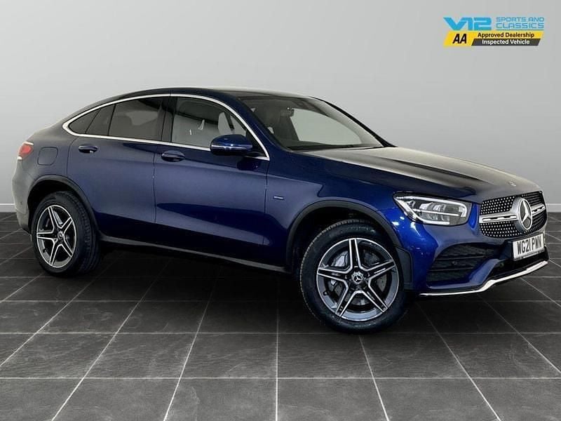 Blue Used 2021 Mercedes GLC300e AMG line Coupe | £21,495 - Image 1/2