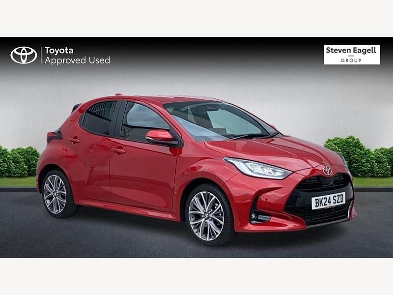 Red Used 2024 Toyota Yaris Hybrid Hatchback | £20,516 (A bit pricey) - Image 1/3