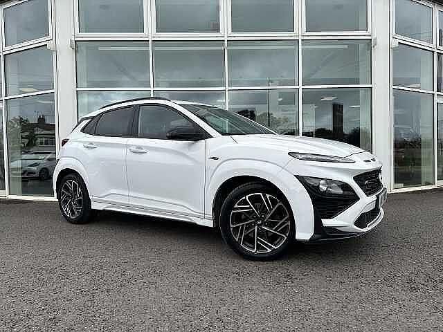 White Used 2021 Hyundai Kona N Line SUV | £14,495 (A bit pricey) - Image 1/4