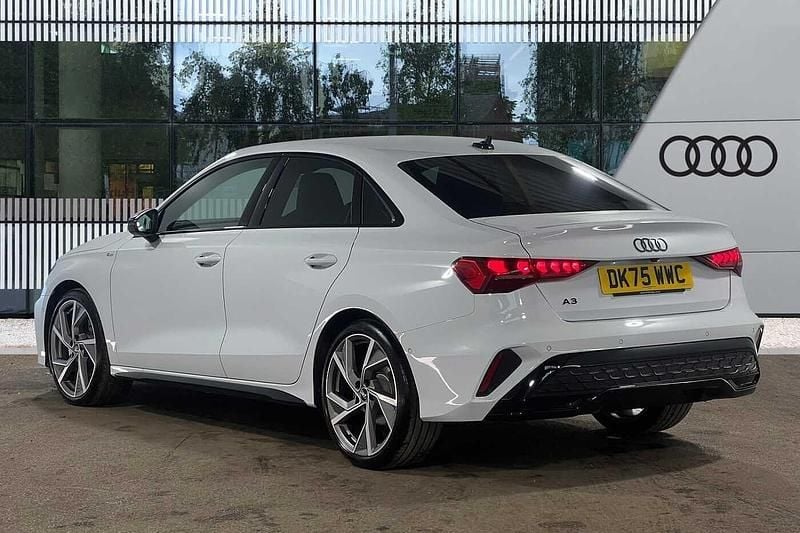 Used Audi A3 Black Edition 150 HP (110 kW) 2025 White Sedan