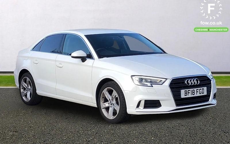 Used Audi A3 Sport 116 HP (85 kW) 2018 White Sedan