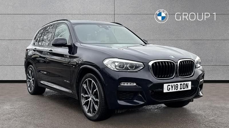 Black Used 2018 BMW X3 M Sport SUV | £22,975 (Good price) - Image 1/4
