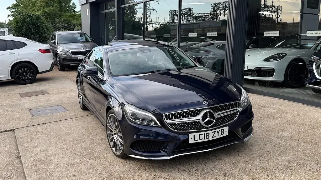 Used Mercedes CLS220 AMG Line Premium 2018 Blue Coupe
