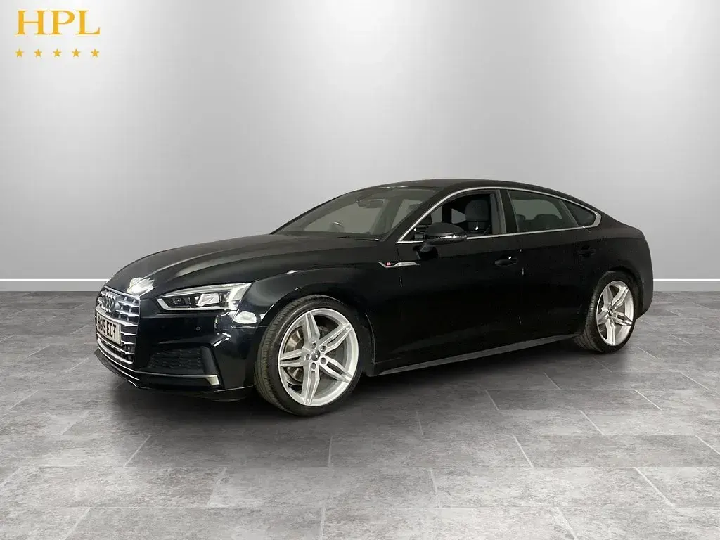 Used Audi A5 Sportback S-Line 150 HP (110 kW) 2019 Black Hatchback