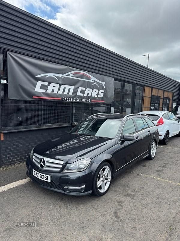 Black Used 2012 Mercedes C200 AMG Estate | £3,750 (Fair price) - Image 1/4