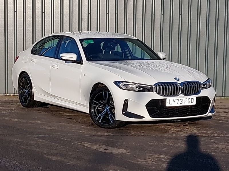 White Used 2024 BMW 330e M Sport Sedan | £32,998 (Good price) - Image 1/4