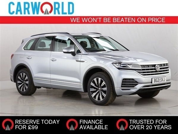 Silver Used 2021 VW Touareg SEL SUV | £29,988 (Expensive) - Image 1/1