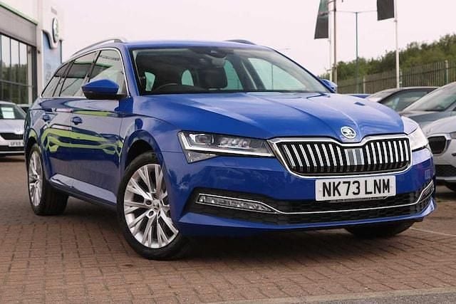 Energy blue Used 2023 Skoda Superb SE L Estate | £27,495 (Expensive) - Image 1/4