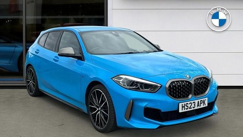 Used BMW M135 Shadowline 302 HP (222 kW) 2023 Blue Hatchback