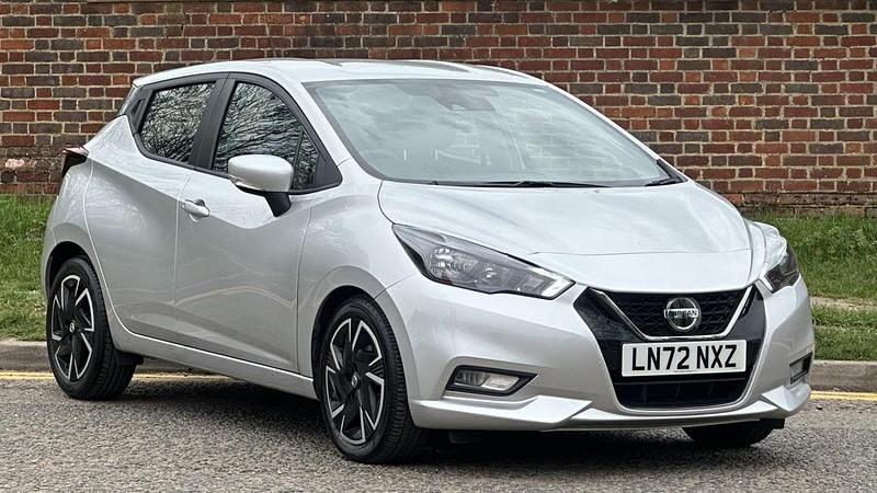 Used Nissan Micra Acenta 91 HP (66 kW) 2022 Silver Hatchback