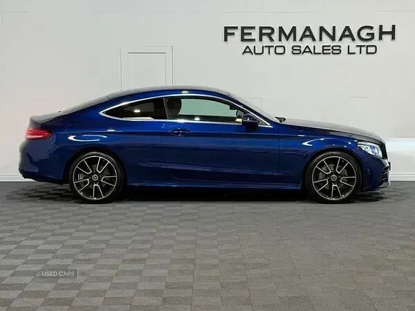 Used Mercedes C220 AMG Line Premium 2021 Blue Coupe