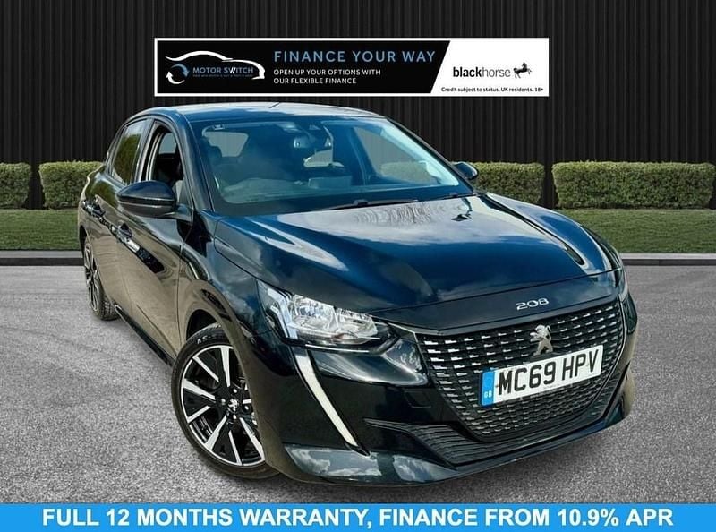 Black Used 2020 Peugeot 208 Allure Hatchback | £11,695 (Fair price) - Image 1/3