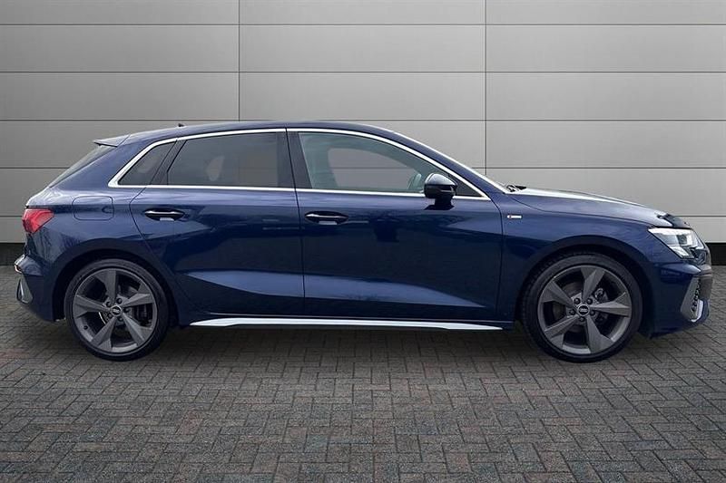 Used Audi A3 S-Line 150 HP (110 kW) 2021 Blue Hatchback