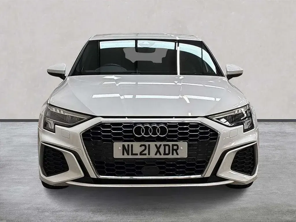 Used Audi A3 S-Line 150 HP (110 kW) 2021 White Sedan