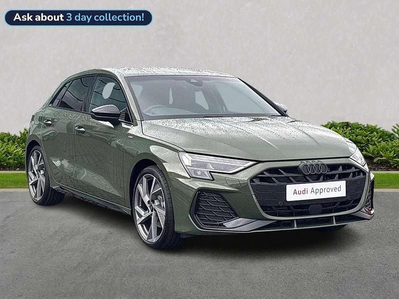 Green Used 2025 Audi A3 Black Edition Hatchback | £31,132 (Expensive) - Image 1/4