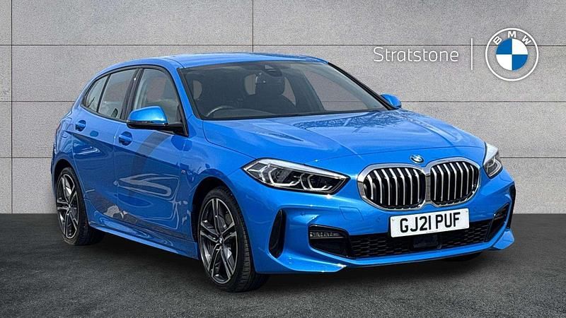 Used BMW 118 M Sport 134 HP (98 kW) 2021 Blue Hatchback