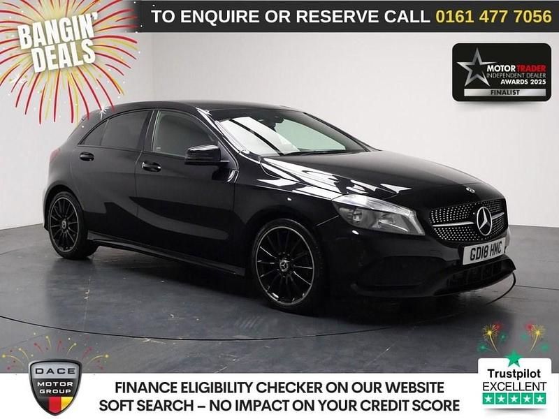 Black Used 2018 Mercedes A200 AMG line Hatchback | £11,480 (Fair price) - Image 1/3