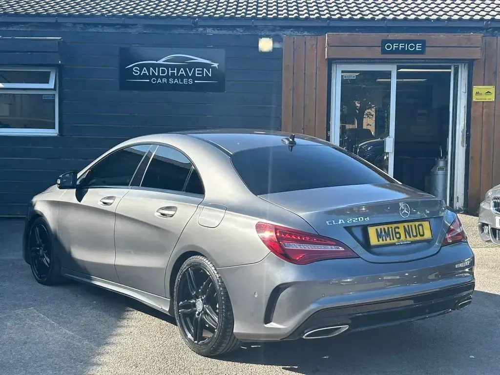 Used Mercedes CLA220 AMG line 177 HP (130 kW) 2016 Grey Coupe