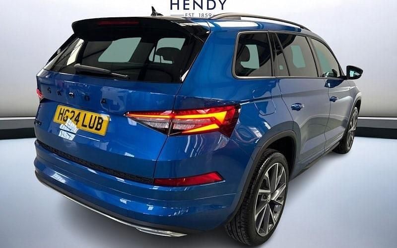Used Skoda Kodiaq SportLine 150 HP (110 kW) 2024 Race blue metallic SUV