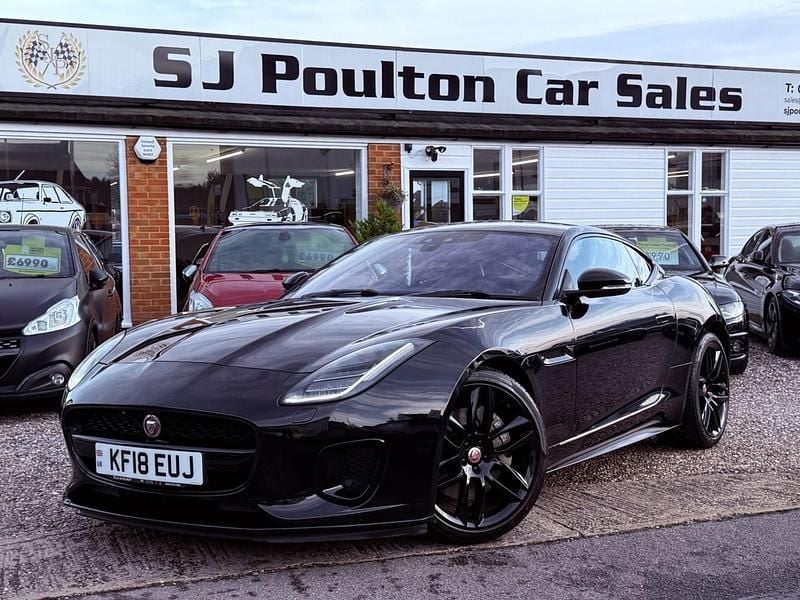 Used Jaguar F-Type R-Dynamic 300 HP (220 kW) 2018 Black Coupe