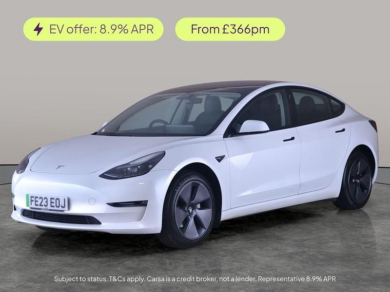 White Used 2023 Tesla Model 3 Long Range RWD Sedan | £20,494 (Good price) - Image 1/3