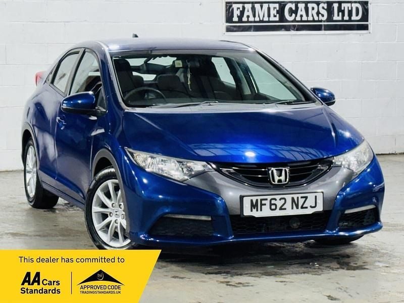 Blue Used 2012 Honda Civic SE Hatchback | £2,500 (Expensive) - Image 1/3