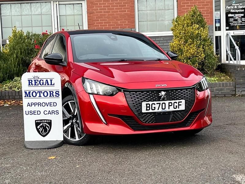 Red Used 2020 Peugeot 208 GT-line Hatchback | £14,395 (Fair price) - Image 1/3